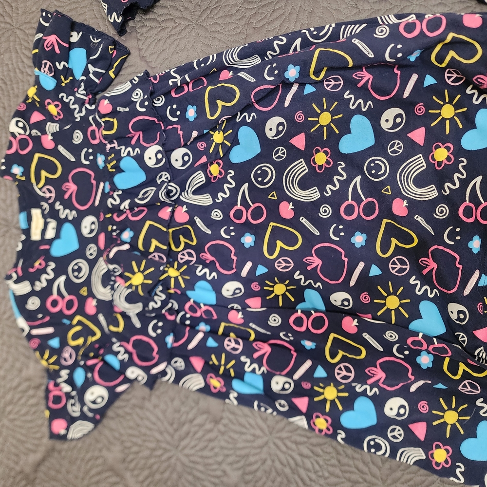 Tucker & Tate Navy Peacote Happiness Girls 8 & 6